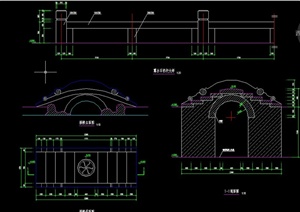 古桥诺干经典样式设计CAD施工图