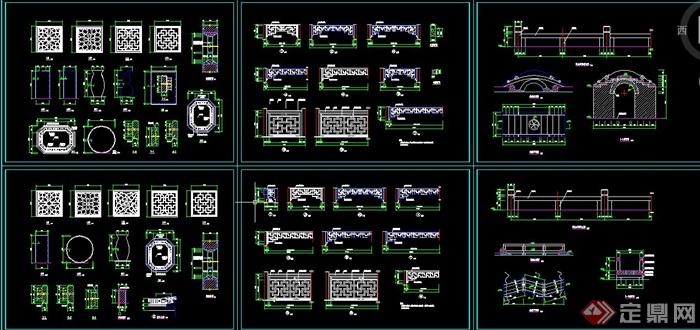 古桥诺干经典样式设计CAD施工图(2)