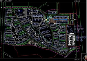 某城镇住宅小区规划设计CAD图