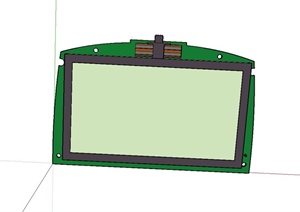 LCD_8x24显示屏设计SU(草图大师)模型