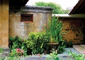 中庭景观,花钵,照壁墙