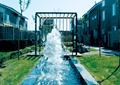 喷泉水池,廊架,宅间景观