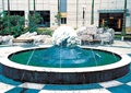 雕塑喷泉,喷泉水池,景石