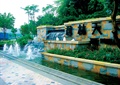 小区标志水景墙,喷泉水池