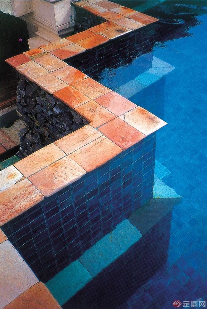 泳池壁,复古砖