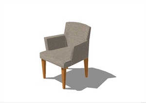 现代简约休闲座椅设计SU(草图大师)模型