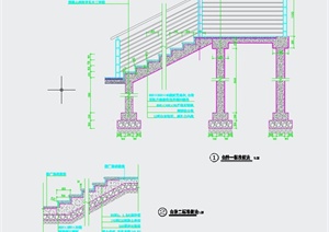 两个台阶标注做法CAD详图