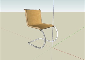 现代简约办公靠椅设计SU(草图大师)模型