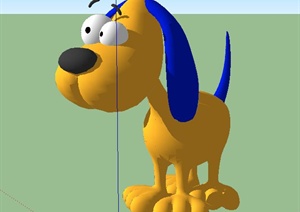 3D动漫狗设计SU(草图大师)模型