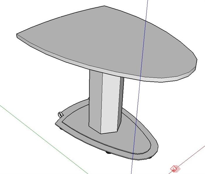 室内216张桌子设计SU模型(4)