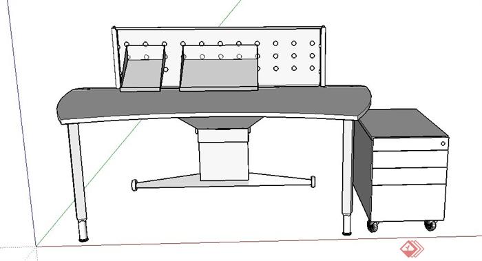 室内216张桌子设计SU模型(6)
