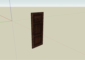 某室内住宅木质门设计SU(草图大师)模型