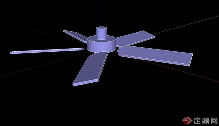 十种不同的风扇设计su模型(3)