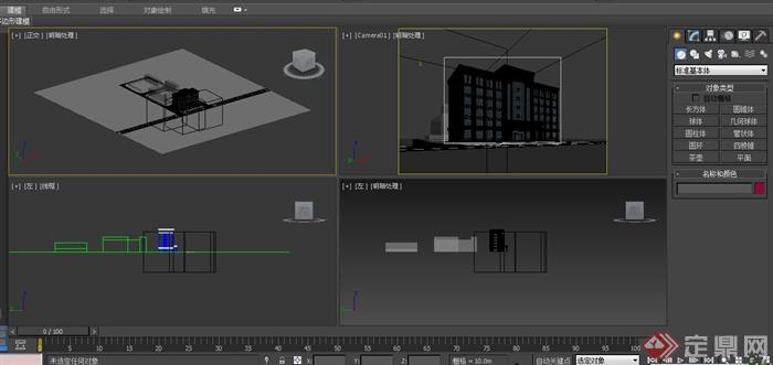 某现代办公楼建筑3DMAX模型(2)