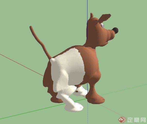 3D动漫狗素材设计SU模型(3)