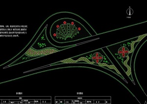 互通立交绿化设计CAD图