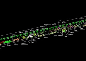 道路景观绿化设计CAD图
