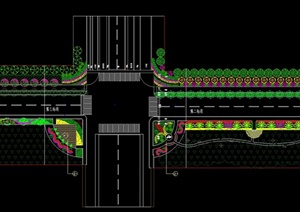 道路绿化设计CAD详图
