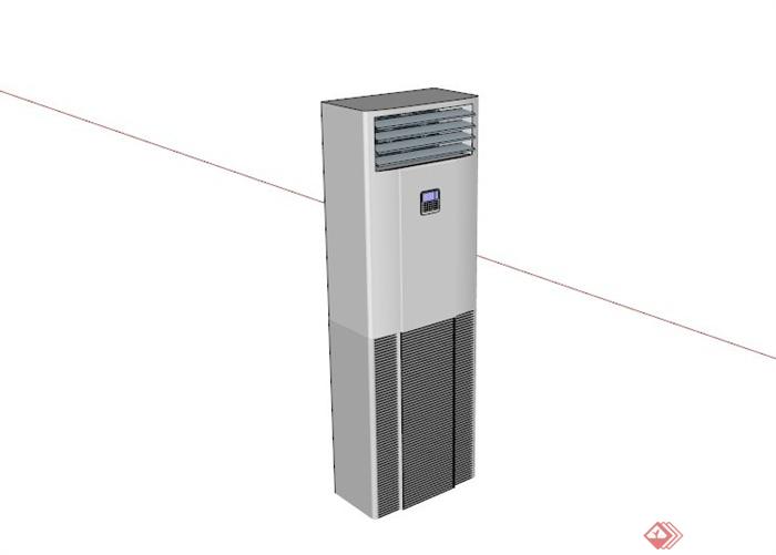某现代柜式空调SU模型(1)