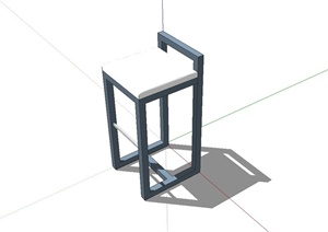现代风格简单坐凳设计SU(草图大师)模型