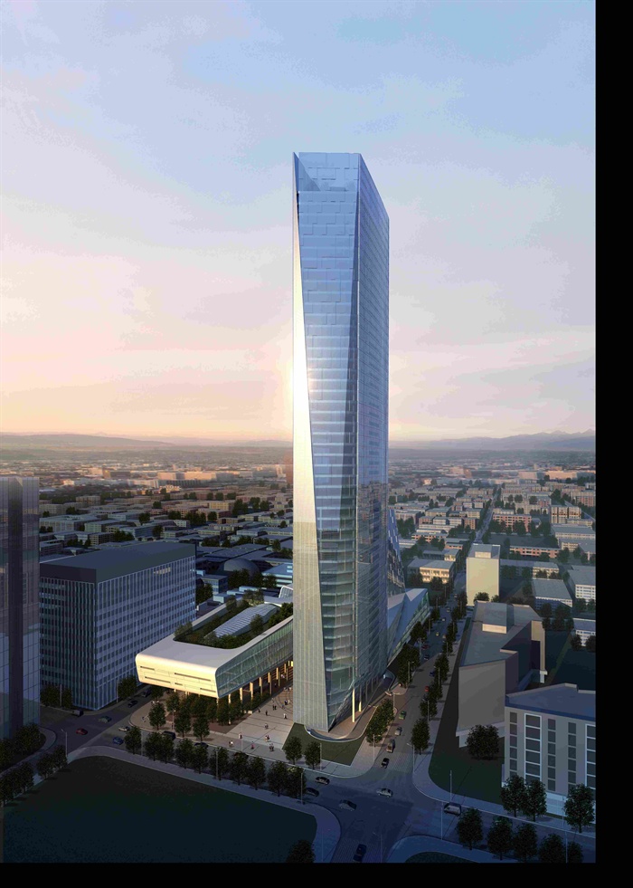 某高层办公楼建筑设计3d模型