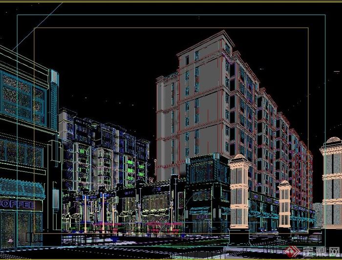 欧式住宅小区建筑设计3DMAX模型(4)
