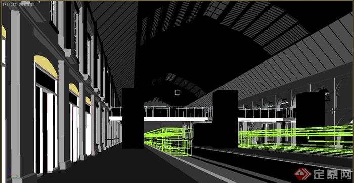现代地铁站建筑设计3DMAX模型(5)