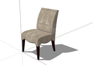 现代风格工装座椅设计SU(草图大师)模型