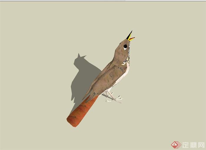 黄莺鸟设计su模型(3)