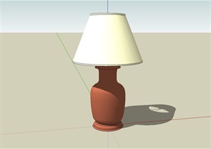 室内空间台灯设计SU(草图大师)模型