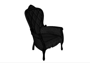某欧式豪华椅子设计SU(草图大师)模型