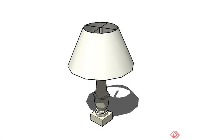 现代室内装饰台灯设计su模型(1)