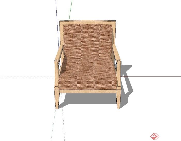 现代风格沙发椅设计su模型(3)