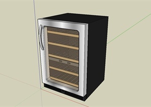 某现代风格烤箱设计SU(草图大师)模型