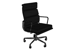 现代老板椅电脑椅设计SU(草图大师)模型