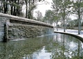 景墙水体景观,水池