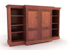 现代风格木质柜子设计3d模型