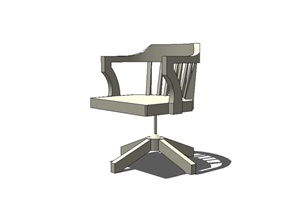 现代风格旋转椅设计SU(草图大师)模型