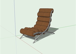 现代风格阳台躺椅设计SU(草图大师)模型