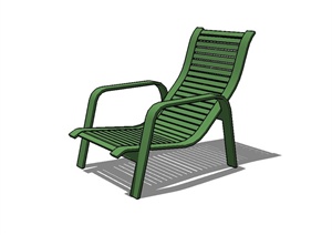 某现代风格沙滩躺椅设计SU(草图大师)模型