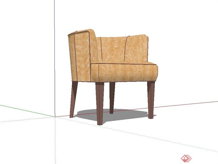 室内现代沙发椅设计su模型(2)