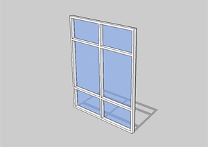 现代风格玻璃窗设计SU(草图大师)模型