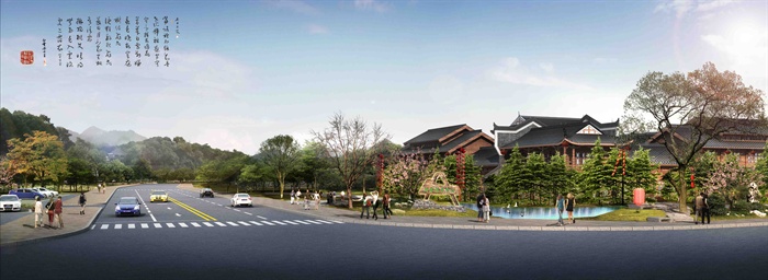 古典中式瑶族风情村落建筑设计3DMAX模型4