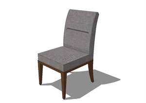 现代简约咖啡厅椅子设计SU(草图大师)模型