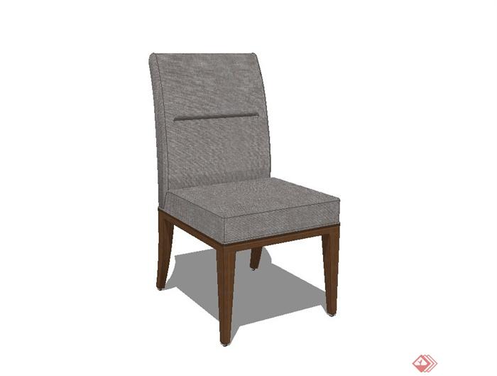 现代简约咖啡厅椅子设计su模型(2)