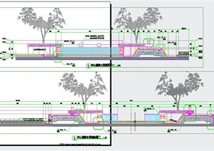 庭院中心水景设计CAD详图