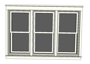 建筑节点窗子设计SU(草图大师)模型