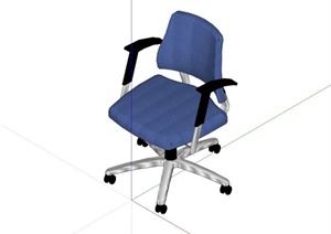 现代办公椅子设计SU(草图大师)模型
