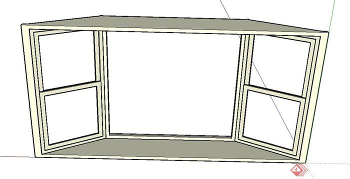 室内装饰拱形窗子设计SU模型(2)