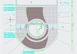 园林景观节点平台设计CAD施工图